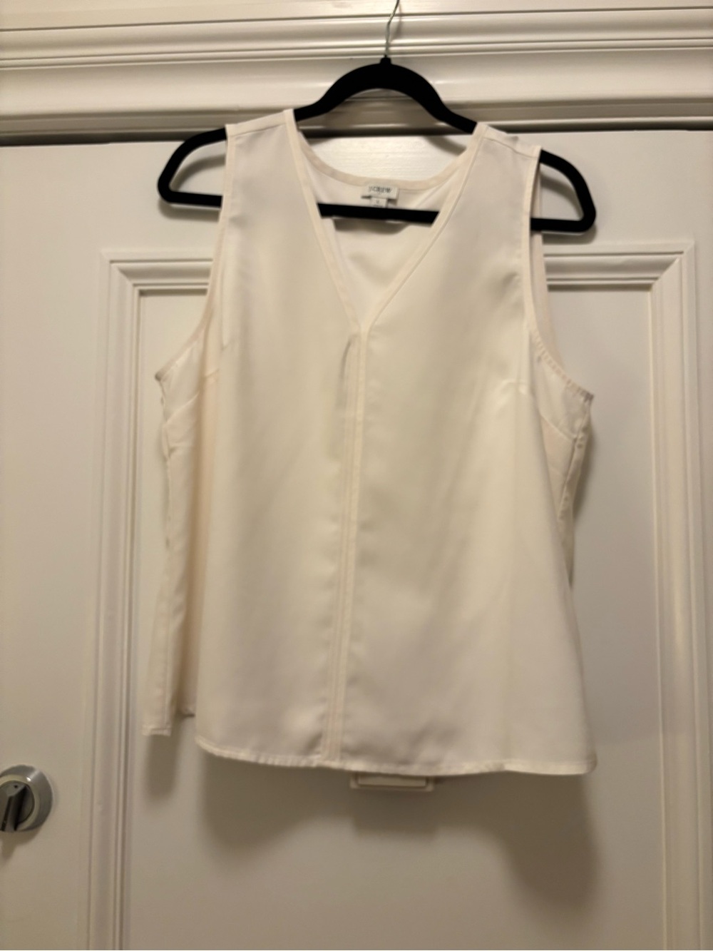 J. Crew Cream V-Neck Sleeveless Camisole